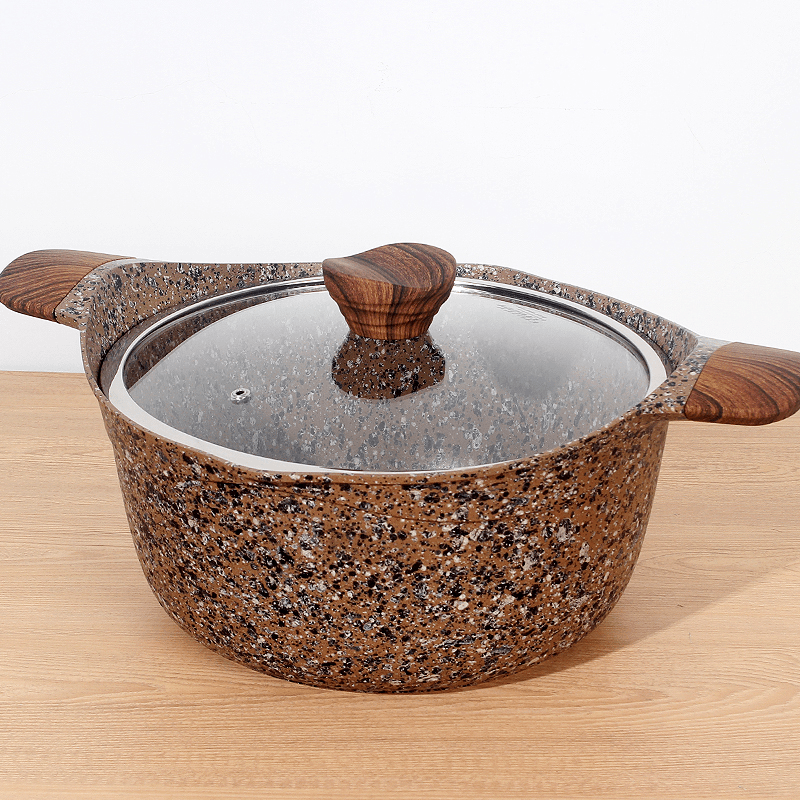 【顶配】啡钻花岗岩汤锅不粘锅20cm【直播专属】