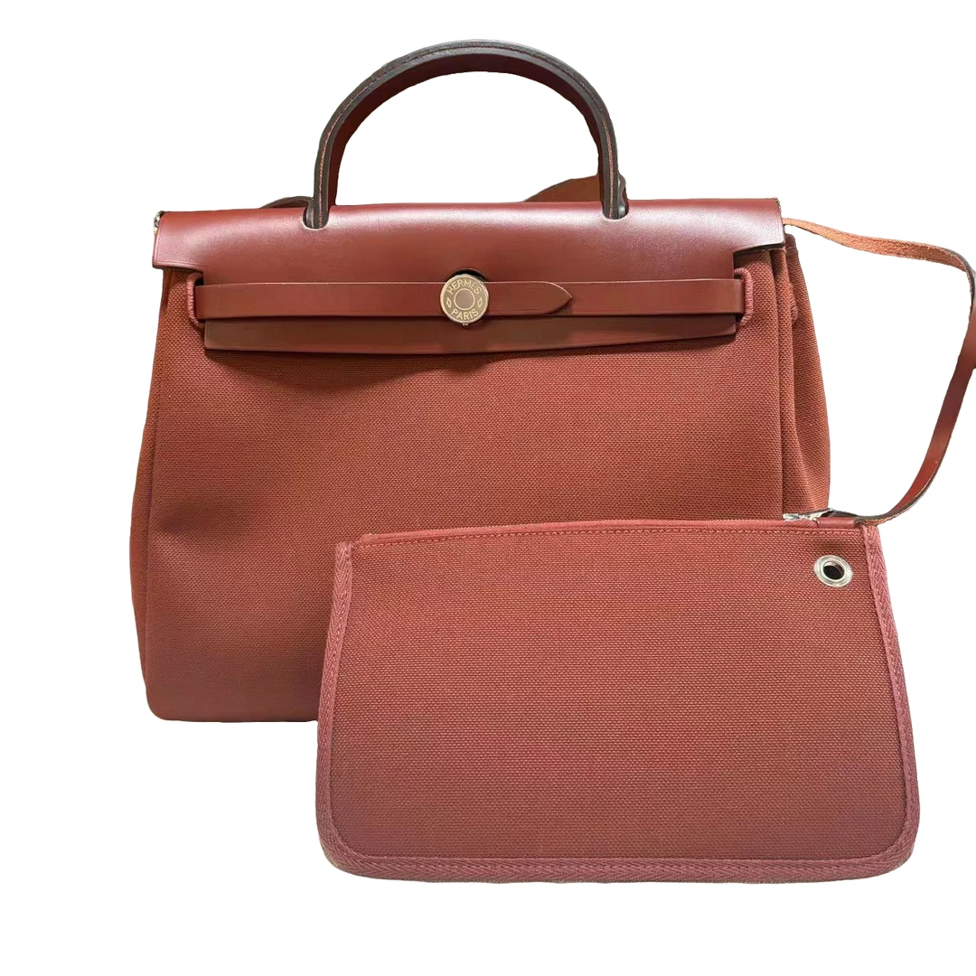 95新 Hermes/爱马仕 Hermes/爱马仕 棕红色herbag31单肩包bwz9911