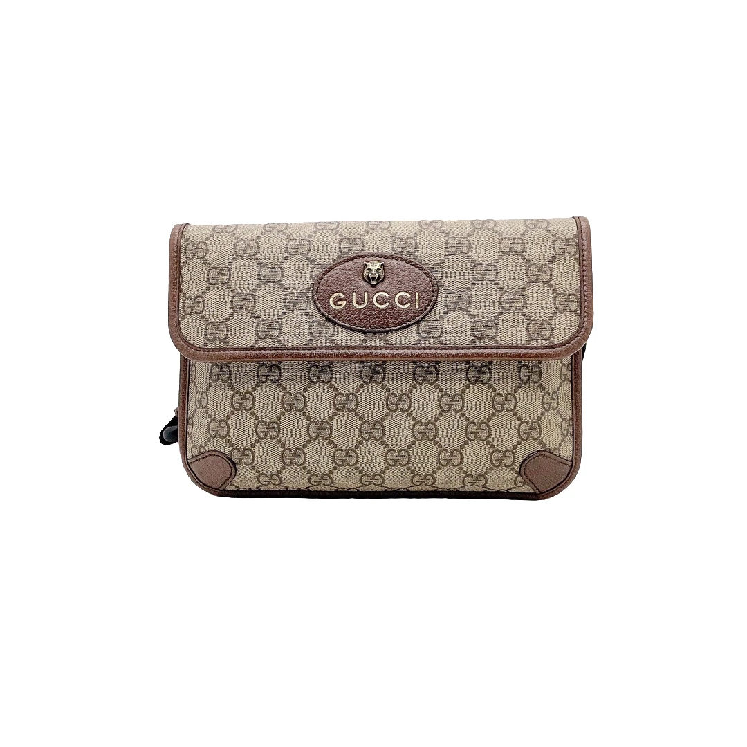 95新 GUCCI/古驰 Gucci 老花虎头胸包 bwz