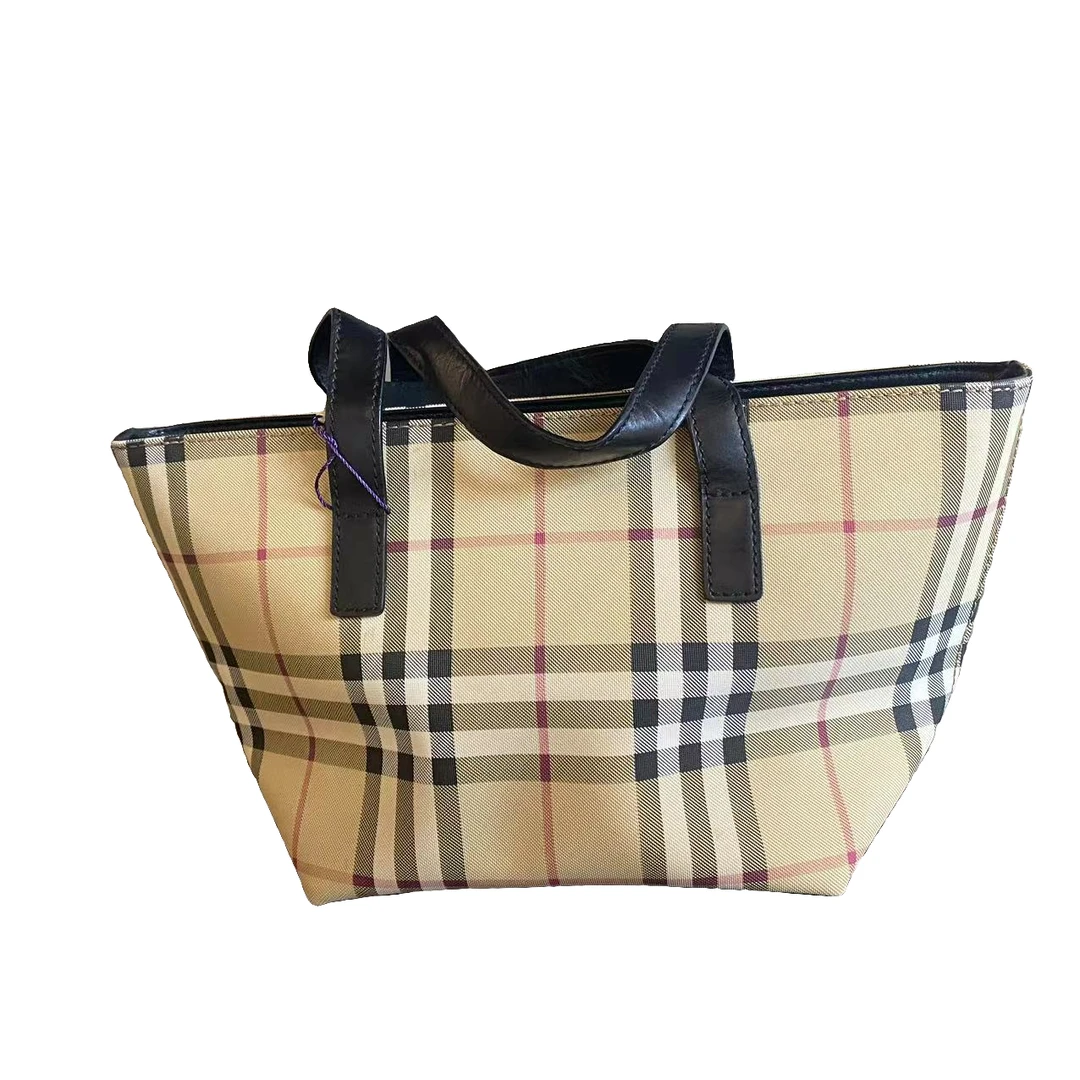 95新 BURBERRY/博柏利 BURBERRY/博柏利 老花单肩包tote97新