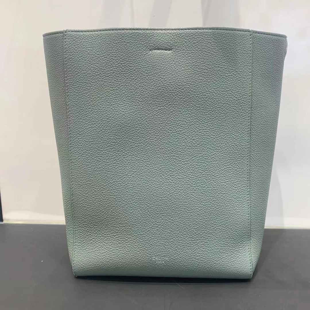 95新 Celine/思琳 Celine/思琳 绿色水桶斜挎包97新bwz8843