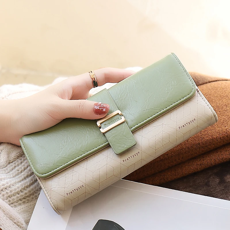 长款钱包女士2025新款高级小众设计手拿包简约大容量收纳卡包钱包