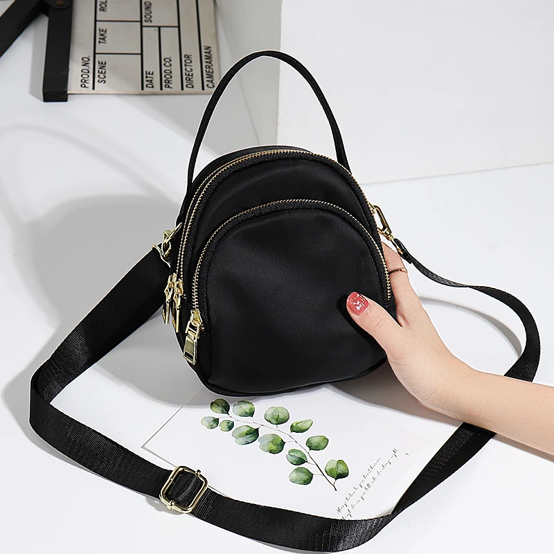 手机包女斜挎2025新款休闲牛津布小包包百搭潮帆布装手机的小包包