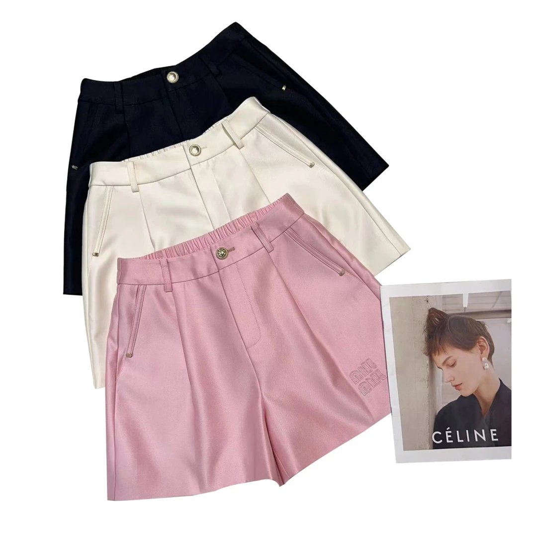 JL【M字母刺绣】2025夏季新款时尚休闲百搭短裤8837