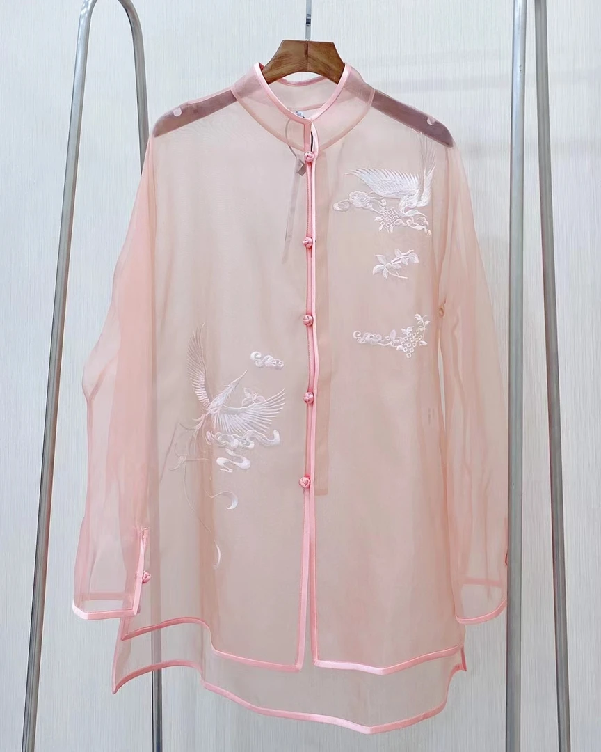 新中式春款立领上衣国风时尚