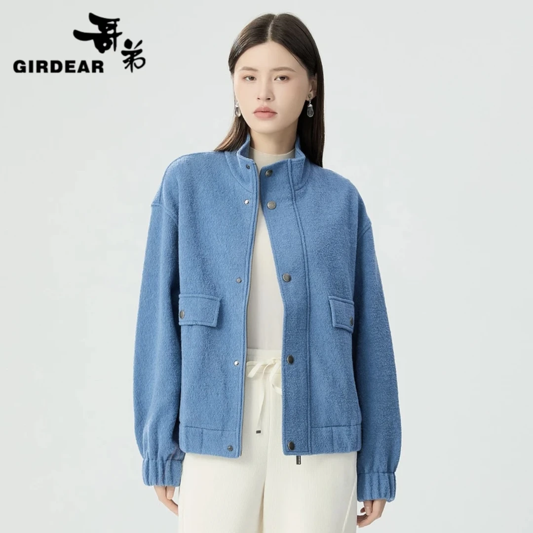 GIRDEAR/哥弟品质女装雅丹风新款时髦宽松休闲女款1400792百搭