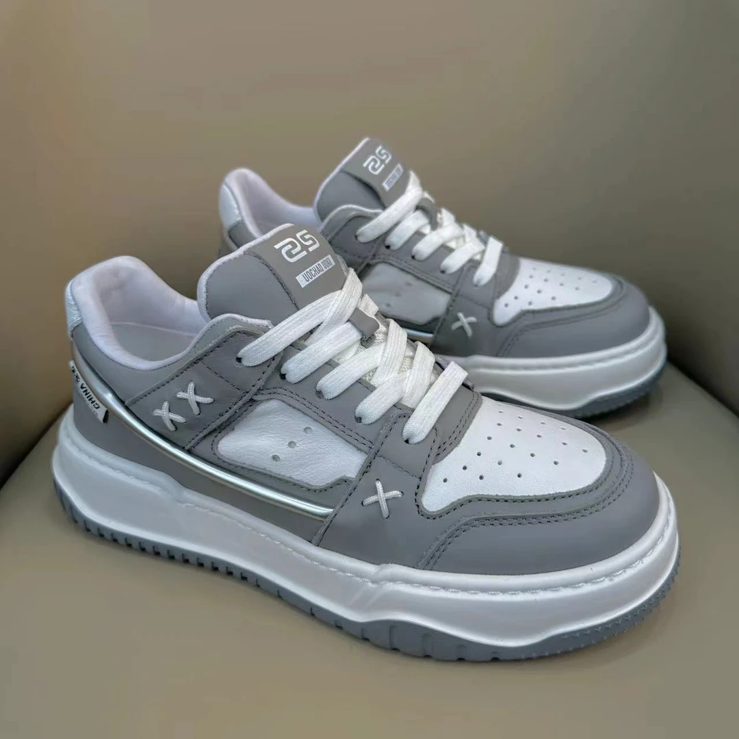 春夏款广州手工鞋潮鞋休闲百搭运动板鞋透气10388-5