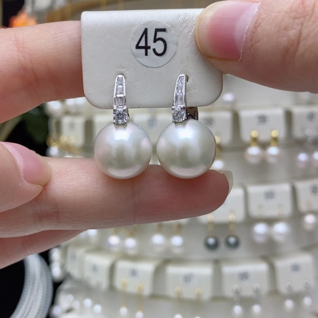 【闪购商品】淡水珍珠耳饰银S925镶嵌