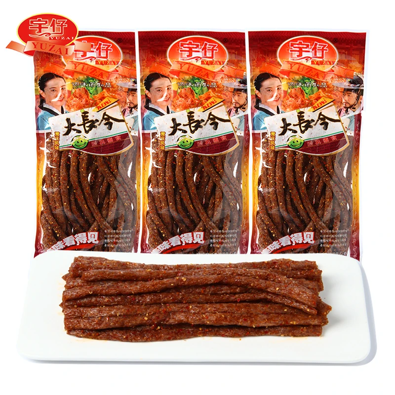宇仔大长今辣条零食烤面筋麻辣8090发货美味爽口调味面制品系列