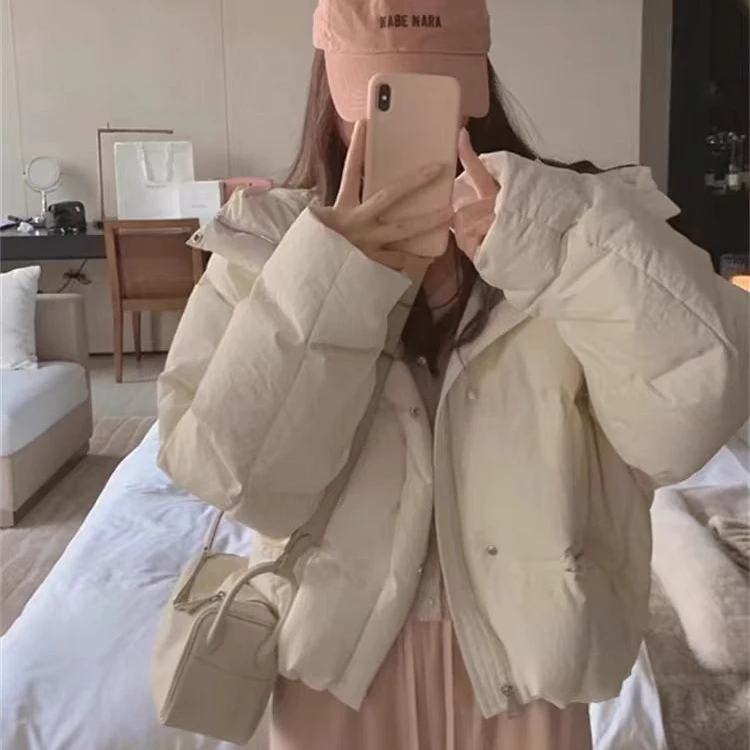 羽绒棉服女秋冬韩版宽松面包服棉衣外套孤品