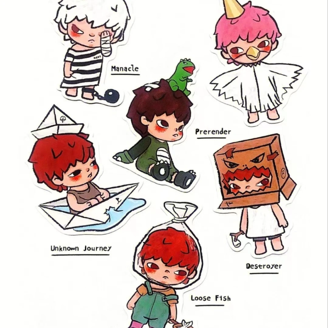 【拆盒】泡泡马特_小小的使坏系列小野2代_潮玩摆件盲盒