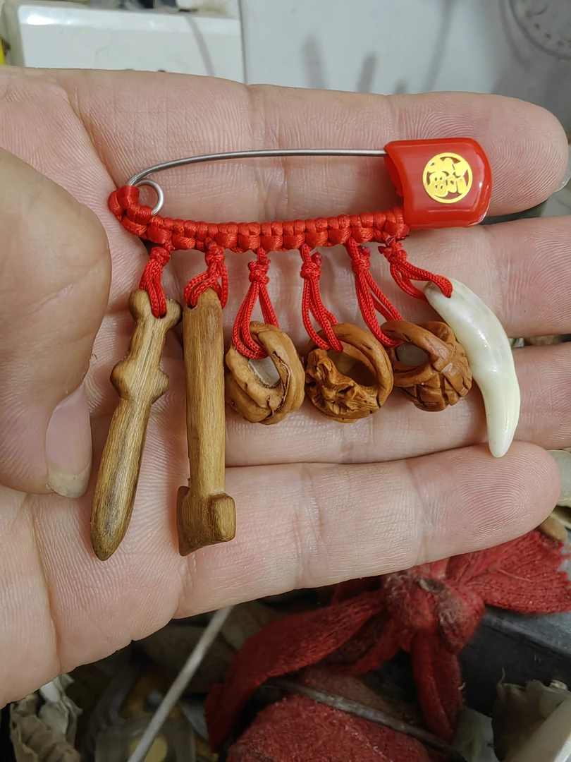纯野生毛桃胡雕刻，宝宝出门6件套，手工雕刻