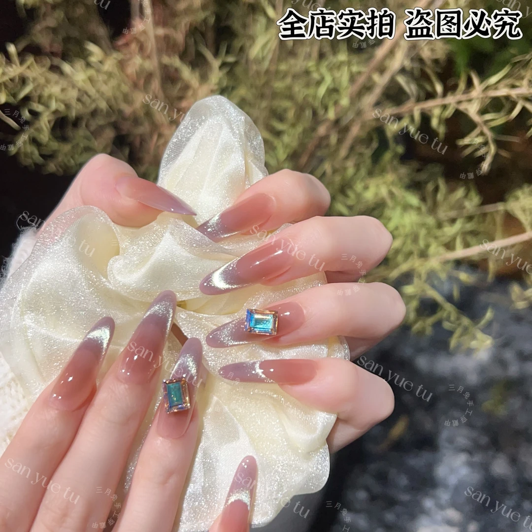 紫罗兰-【施家全华】【12甲】 秋冬轻奢气质甲片可拆卸穿戴甲