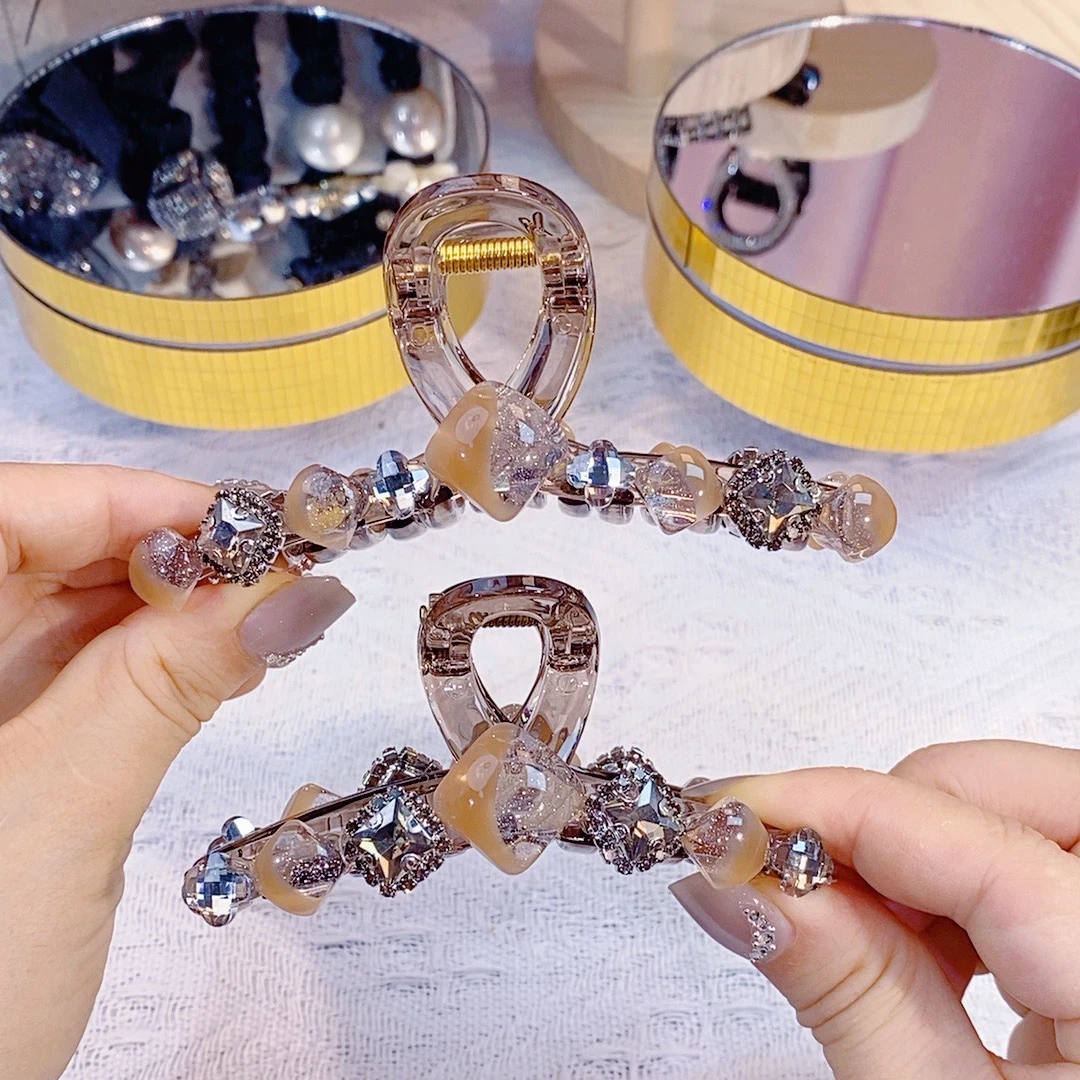 发夹气质时尚发饰韩版大抓夹鲨鱼夹轻奢