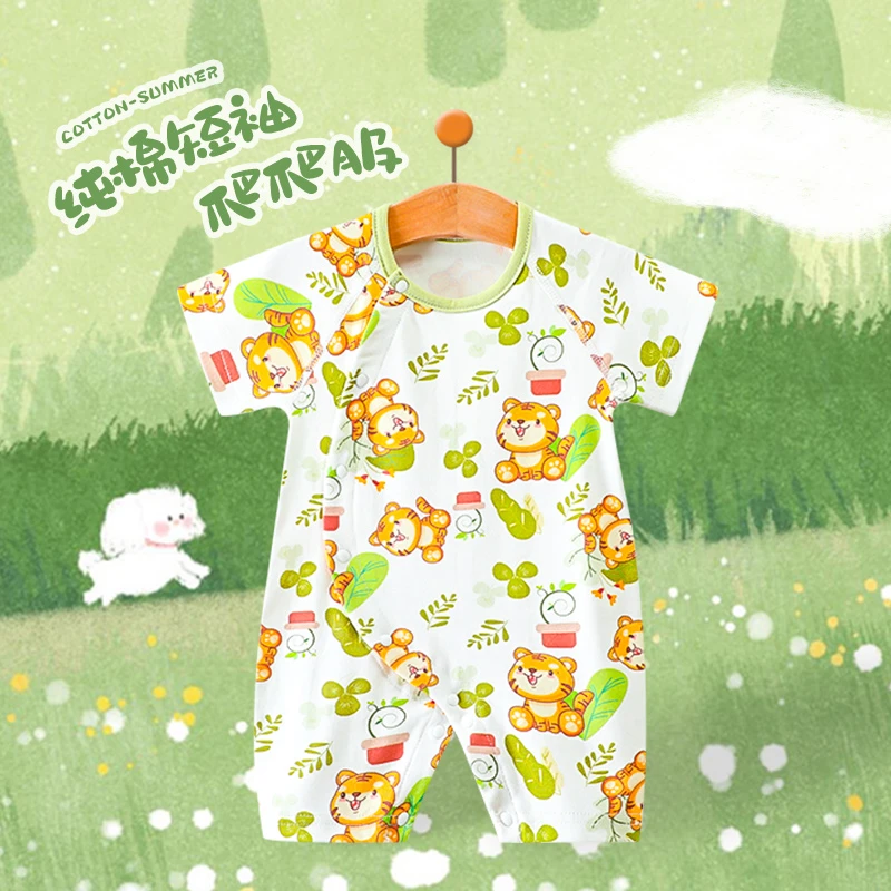 A夏季款春秋【编码201-400】夏季款春秋款新生婴儿连体衣无骨缝制