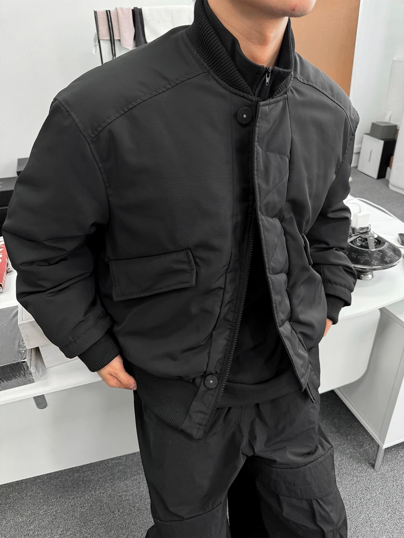 TERRAINCOGNITA23AW90白鸭绒保暖MA1夹克休闲宽松百搭男款羽绒服