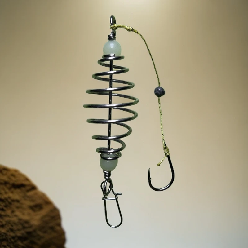 弹簧钩鱼钩反离底反底钓组单钩钓鱼反底线组草鱼线组