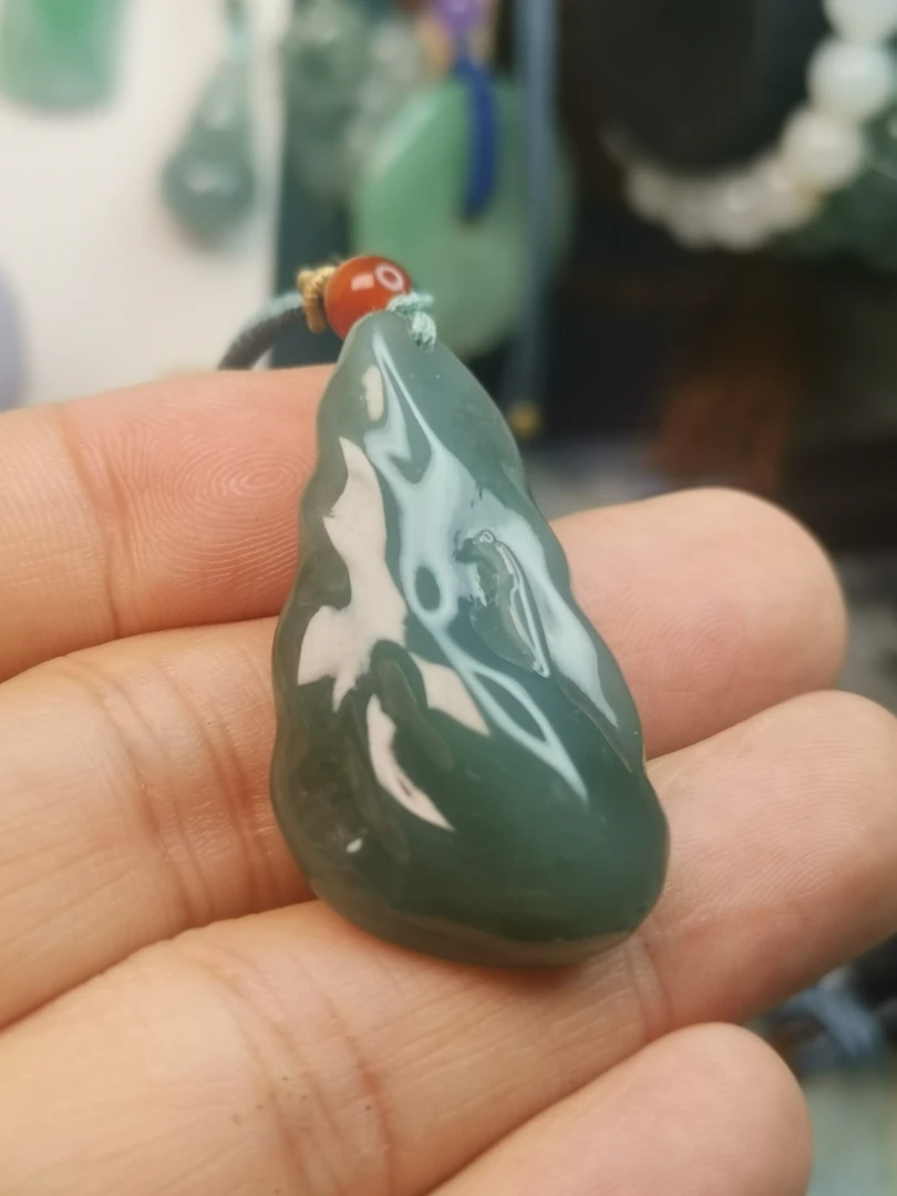 天然翡翠悟道吊坠