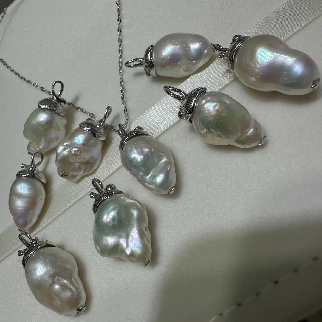 【专属】【吉祥】45cmS925银/简约气质珍珠巴洛克/含链/多样性发其一