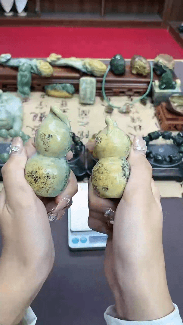 【闪购商品】岫岩河磨玉（透闪石质玉）手把未镶嵌多样性发货其中发一