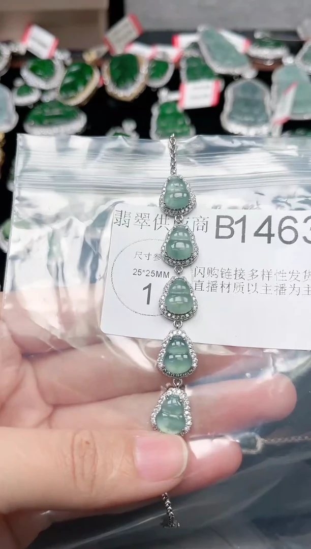 【闪购商品】翡翠颈饰未镶嵌1463赠皮绳
