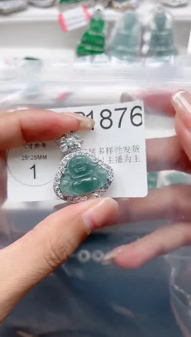 【闪购商品】翡翠颈饰未镶嵌1876赠皮绳