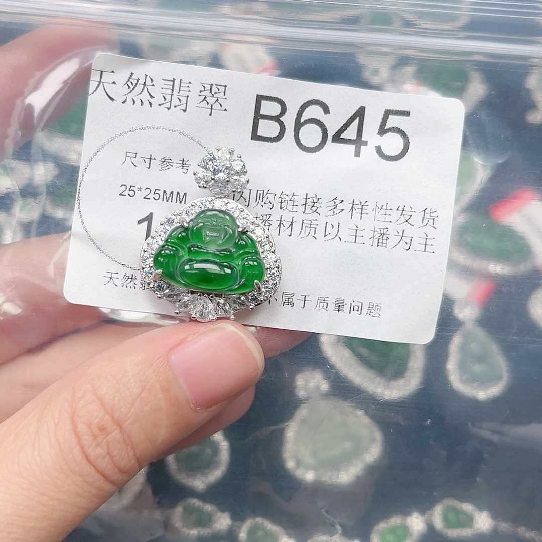 翡翠颈饰未镶嵌翡翠645
