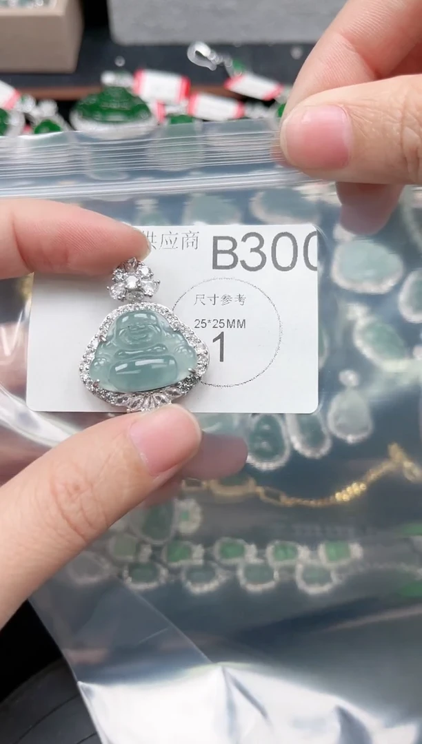 【闪购商品】翡翠颈饰未镶嵌赠皮绳300