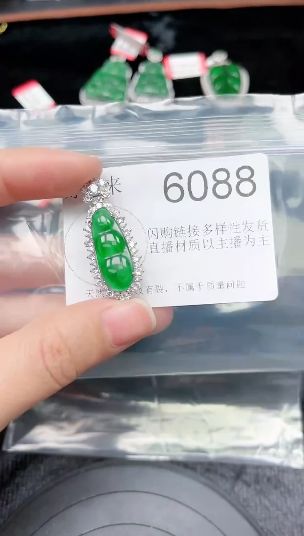 【闪购商品】翡翠颈饰未镶嵌6088赠皮绳