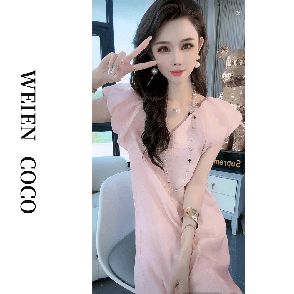 【薇恩COCO】女装连衣裙显瘦气质时尚休闲百搭打底夏季新款短袖裙