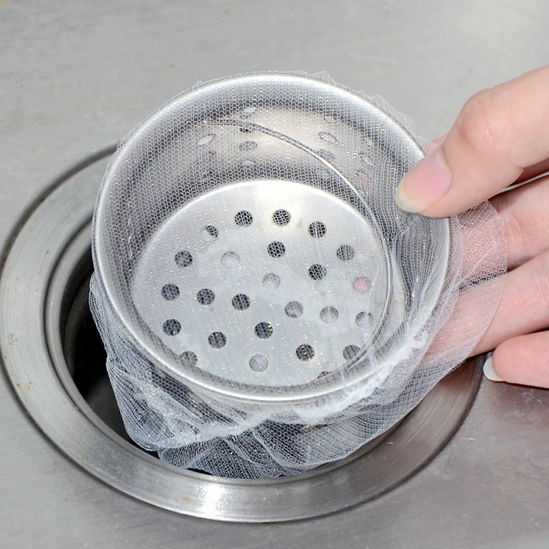 500只厨房排水口残渣过滤垃圾袋防堵塞菜盆隔水袋水槽垃圾过滤网