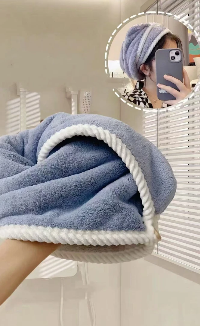 双层加厚干发帽个位数到手两条