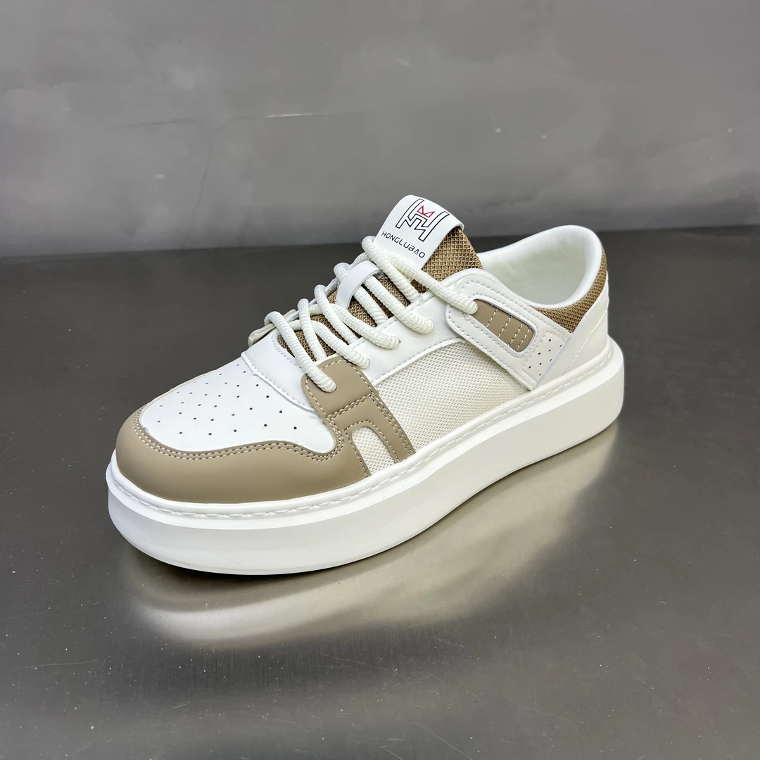 2024春夏款时尚运动网面透气宽松厚底潮鞋轻便休闲男士运动鞋8216