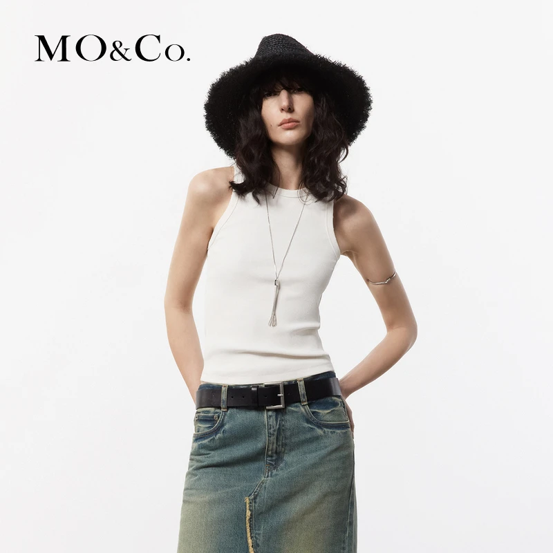 5A抗菌MOCO夏薄款修身针织背心MBD2VET006