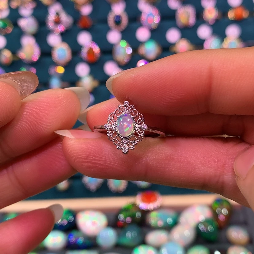 【闪购商品】欧泊戒指合金a****g