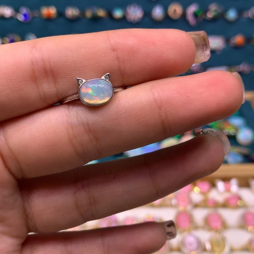 【闪购商品】欧泊戒指款式银S925镶嵌