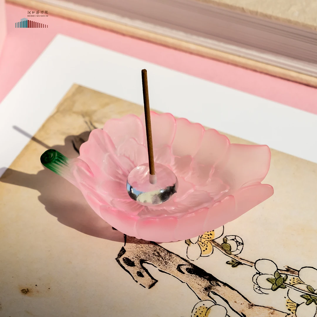 文创好物手工琉璃秋操杯文创琉璃创意花瓣秋操纪念杯琉璃香插家用