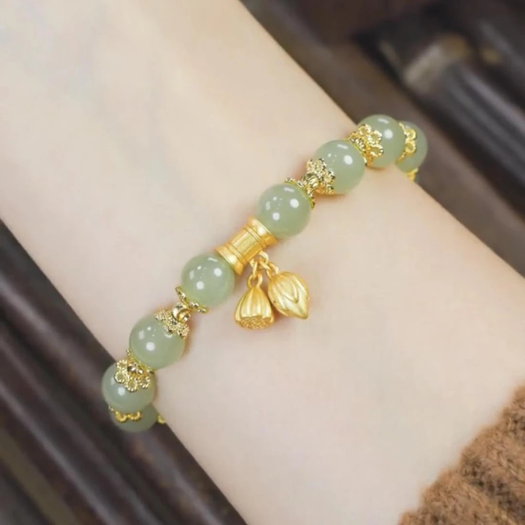 莲子手链女款春夏季新款轻奢小众设计两世欢手串七夕礼物