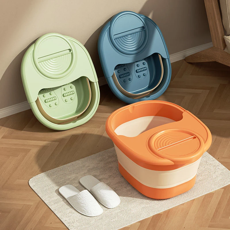 养生泡脚桶折叠盆足浴盆过小腿盆子过膝宿舍便携足浴桶加厚泡脚盆