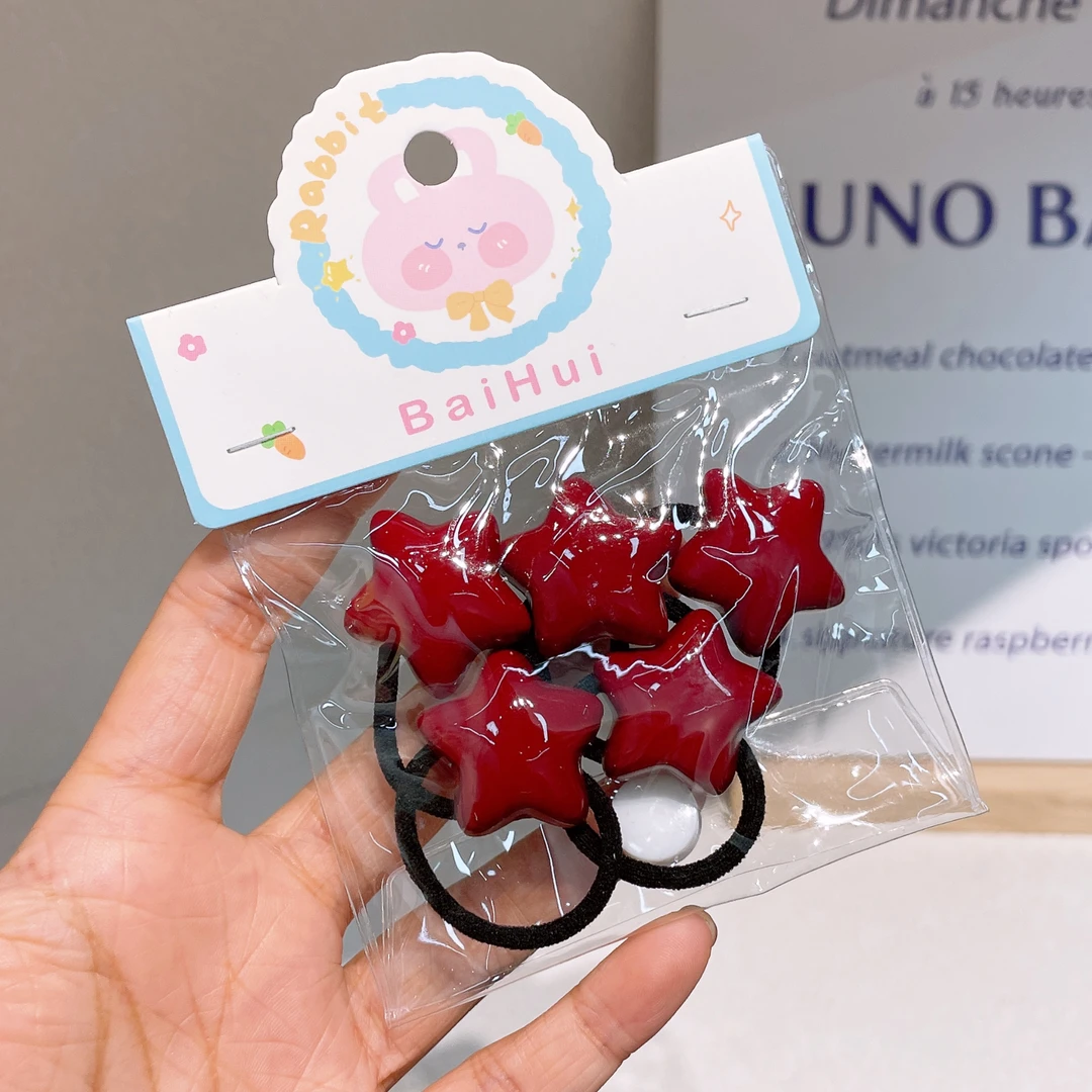 A-4470   bh 5个星星头绳 发圈