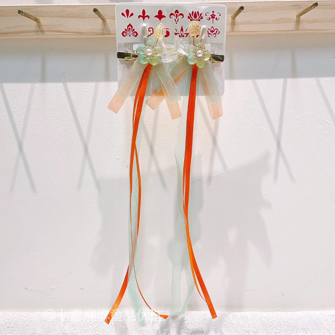 YS-4545 SH 1对敦煌色鸭嘴夹  儿童发饰