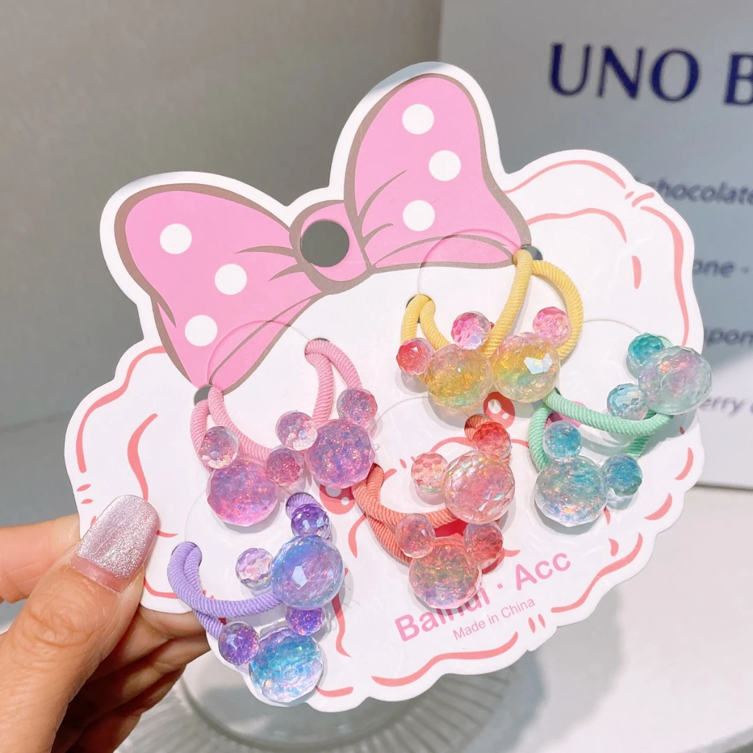 A-1741 bh 混色发5对米奇头绳        发圈