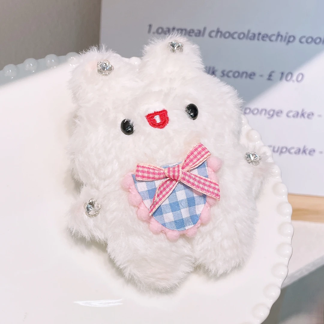 B-0544 td 1个可爱玩偶兔子肠圈儿童加粗马尾丸子发绳 发圈