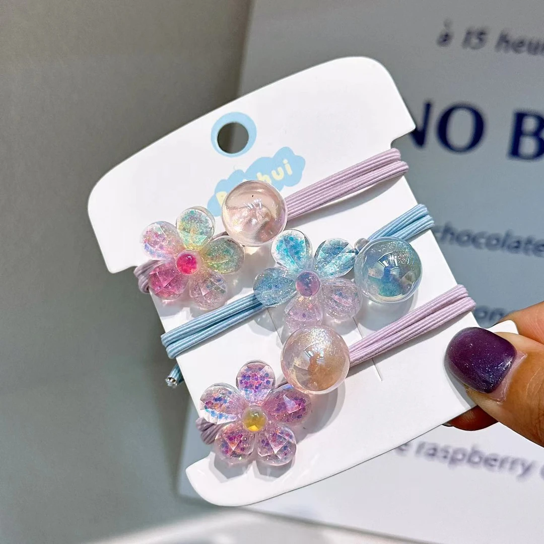 A-2409 bh 3个花花头绳 发圈