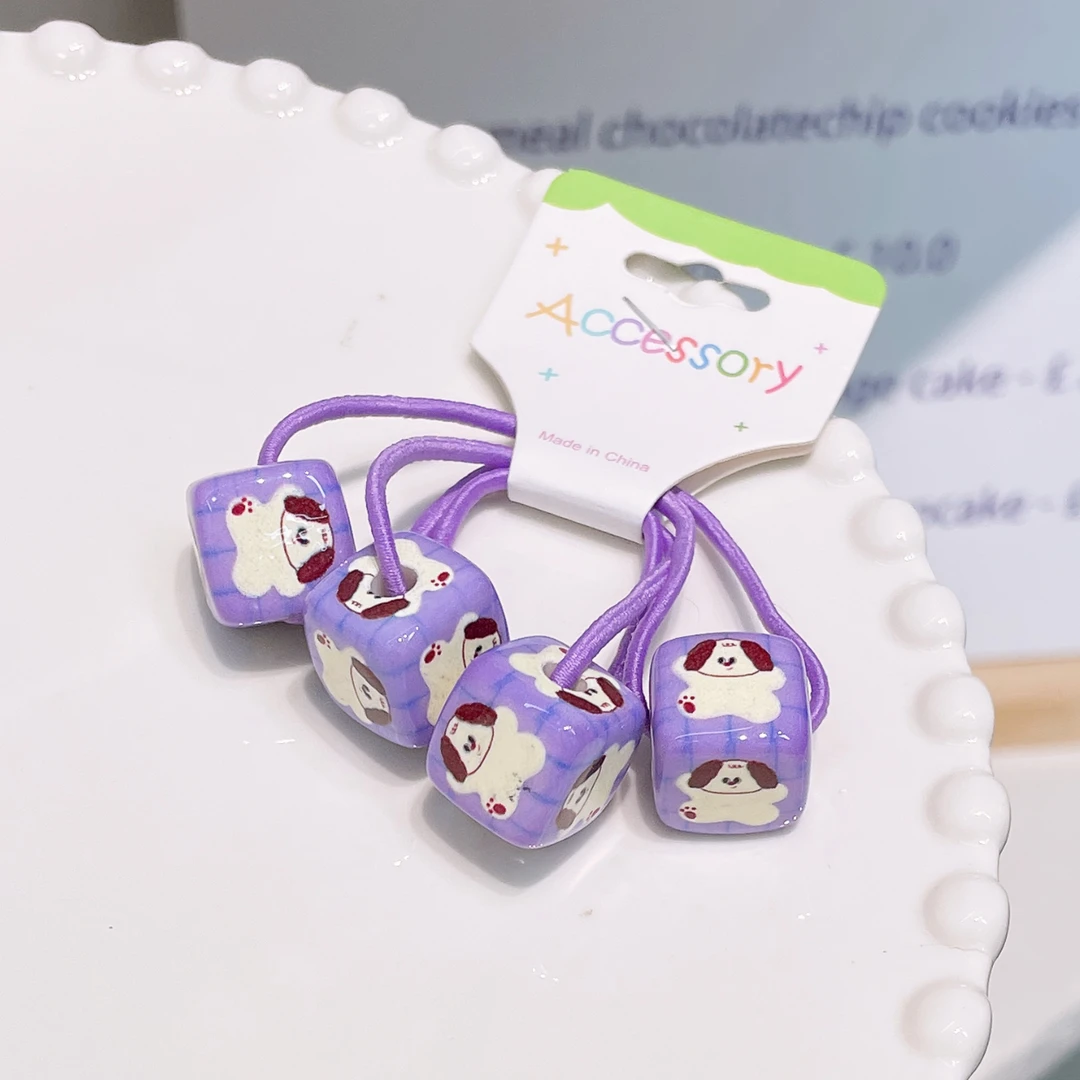 A-5106 bh 1对紫色方块绕绕   发圈