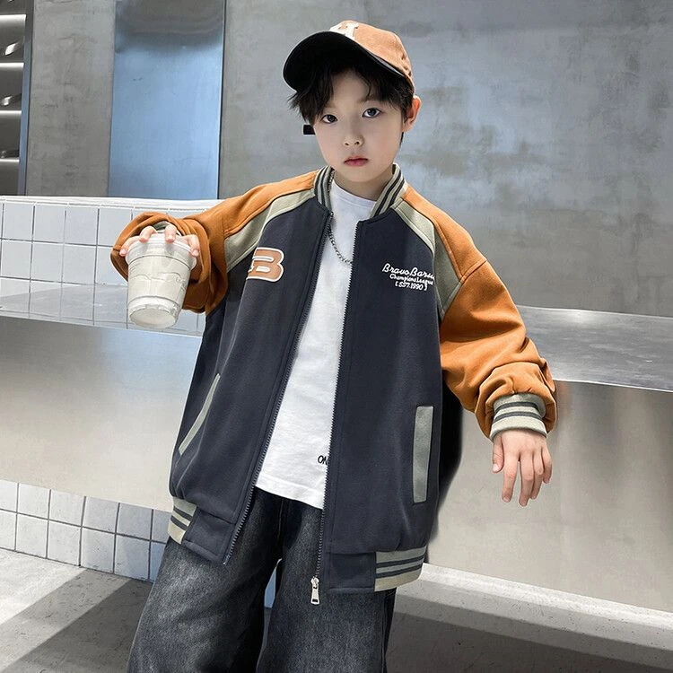 男童棒球服韩版春装外套2025新款春秋款中大童休闲帅气时尚上衣潮