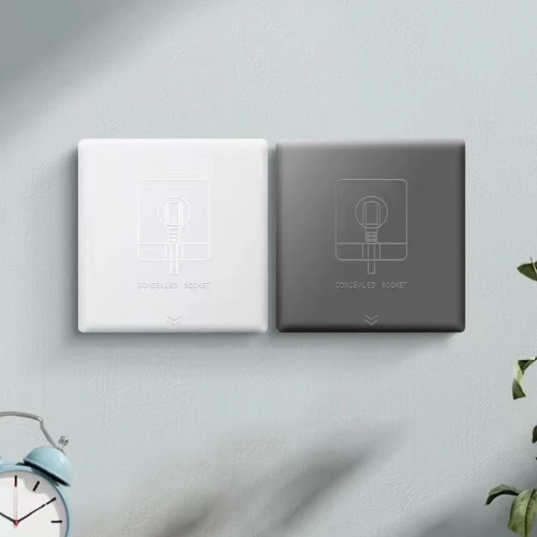 防水隐藏式插座嵌入式五孔面板冰箱专用86型卫生间防水插座