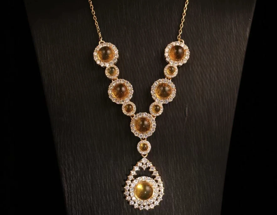 【章章甄选】匠心工艺蓝珀豪镶大吊坠合金镶嵌【ZDZ258】