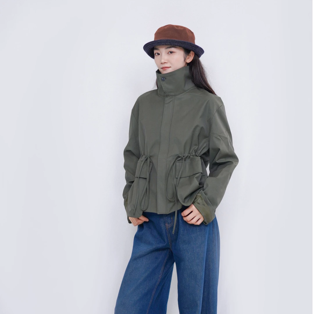 CHUN·「萨尔瓦风衣外套」时尚短款休闲宽松韩版减龄设计感百搭简