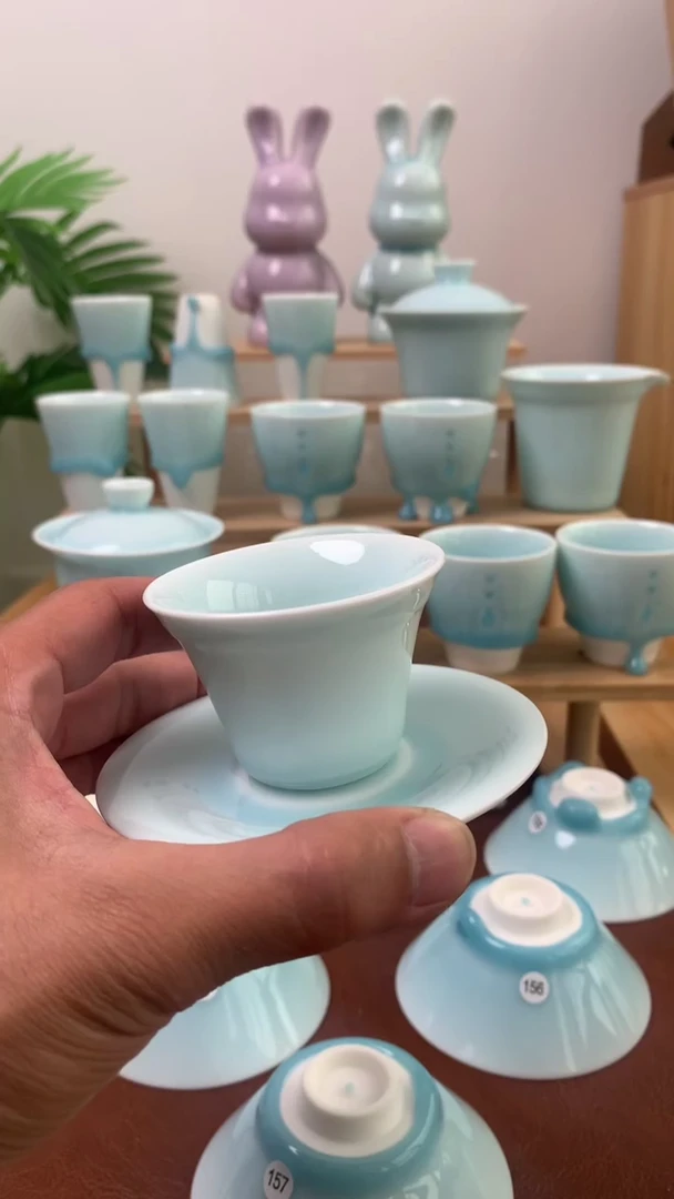 【闪购商品】陶瓷茶杯一杯一垫